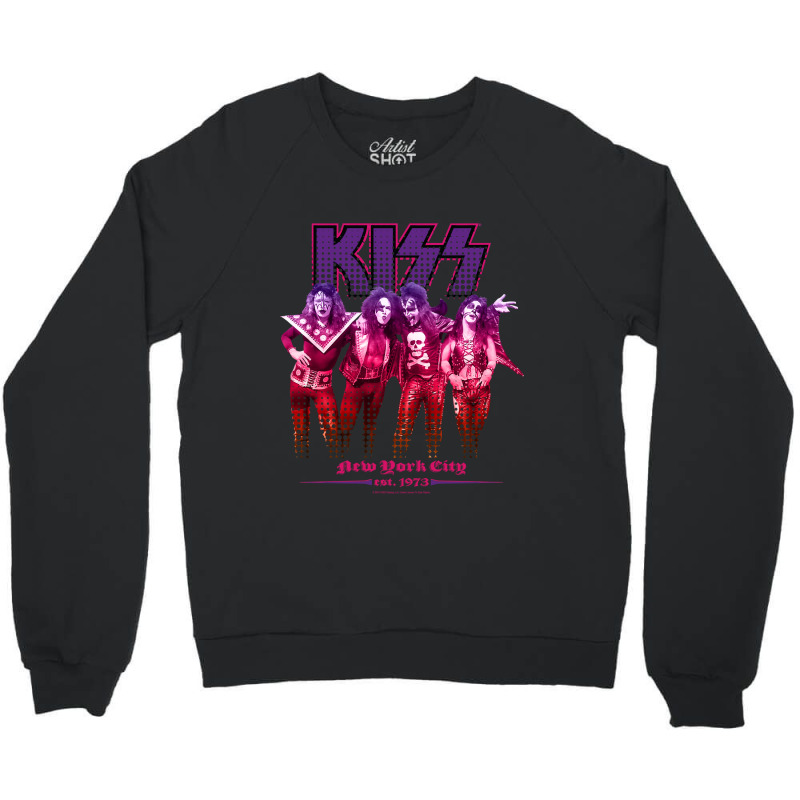 Kiss Nyc73 Crewneck Sweatshirt by cm-arts | Artistshot