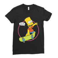 The Simpsons Bart Simpson Eat My Shorts Ladies Fitted T-shirt | Artistshot