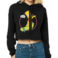 The Simpsons Bart Simpson Eat My Shorts Cropped Hoodie | Artistshot