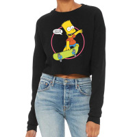 The Simpsons Bart Simpson Eat My Shorts Cropped Sweater | Artistshot