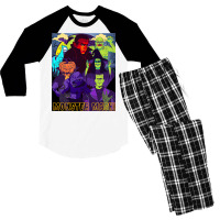 Twear Tee S Monster Mash Halloween Costume Funny Monster Men's 3/4 Sleeve Pajama Set | Artistshot