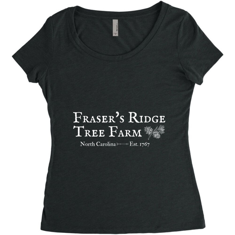 Fraser's Ridge Tree Farm Christmas Women's Triblend Scoop T-shirt by Kosdapen517 | Artistshot