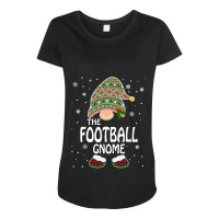 Football Funny Matching Family Costumes The Football Gnome Christmas 9 Maternity Scoop Neck T-shirt | Artistshot