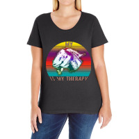 My Goat Is My Therapy, My Goat Is My Therapy Art, My Goat Is My Therap Ladies Curvy T-shirt | Artistshot