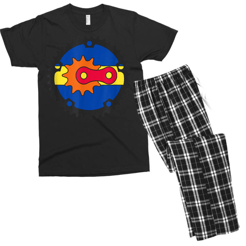 Arizona Flag State Colors Bicycle Gears Chain Link Sprocket Men's T-shirt Pajama Set by Complete | Artistshot