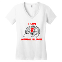 I Have Mental Illinois Funny Women's V-neck T-shirt | Artistshot