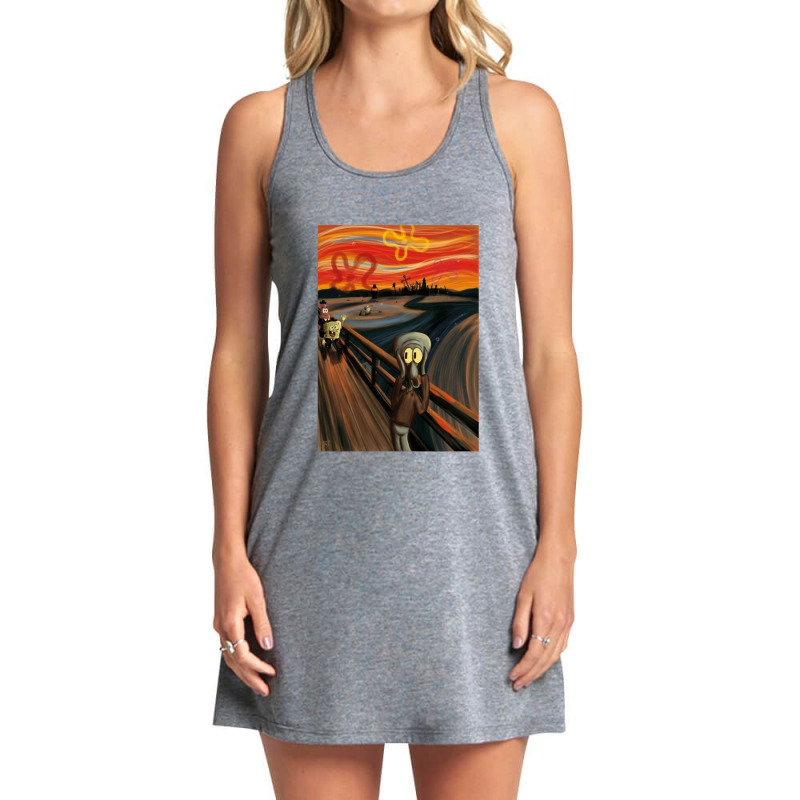 Music Retro The Scream By Edvard Munch Funny Graphic Gift Tank Dress by BrendonPatton | Artistshot