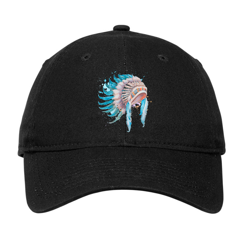 Native Indian Chief, Native Indian Chief Art, Native Indian Chief Pain Adjustable Cap by SHPER904 | Artistshot