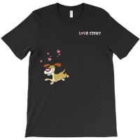 Dog (love Story Dog & Bone) T-shirt | Artistshot