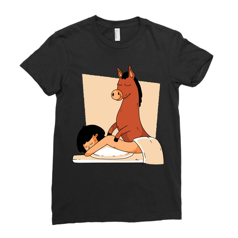 Donkey Massaging Human, Donkey Massaging Human Vintage, Donkey Massagi Ladies Fitted T-Shirt by SHLUFFYI | Artistshot