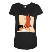 Donkey Massaging Human, Donkey Massaging Human Vintage, Donkey Massagi Maternity Scoop Neck T-shirt | Artistshot