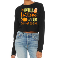 Fall In Love With Second Grade Pumpkin Autumn Season Cropped Sweater | Artistshot