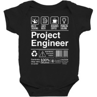 Project Engineer Product Label T Shirt Baby Bodysuit | Artistshot