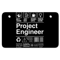 Project Engineer Product Label T Shirt Atv License Plate | Artistshot