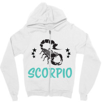 Scorpio Zodiac Zipper Hoodie | Artistshot