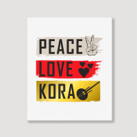 Kora Music Instrument Stringed Music Kora Music Players Premium T Shir Portrait Canvas Print | Artistshot