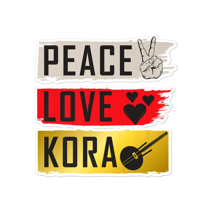 Kora Music Instrument Stringed Music Kora Music Players Premium T Shir Sticker | Artistshot