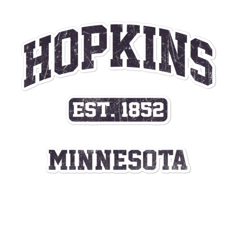 Hopkins Minnesota Mn Vintage State Athletic Style Sticker | Artistshot