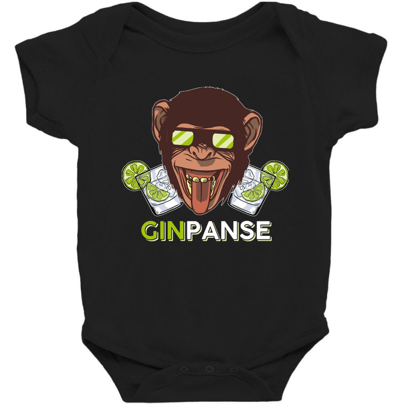 Ginpanse, Ginpanse Vintage, Ginpanse Art, Ginpanse Painting, Gin, Pans Baby Bodysuit by SHPER904 | Artistshot