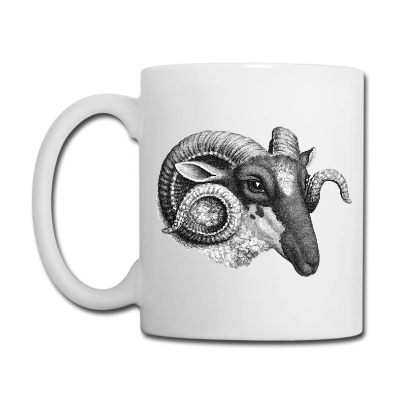 Profile Of A Ram, Profile Of A Ram Art, Profile Of A Ram Vintage, Prof Coffee Mug | Artistshot