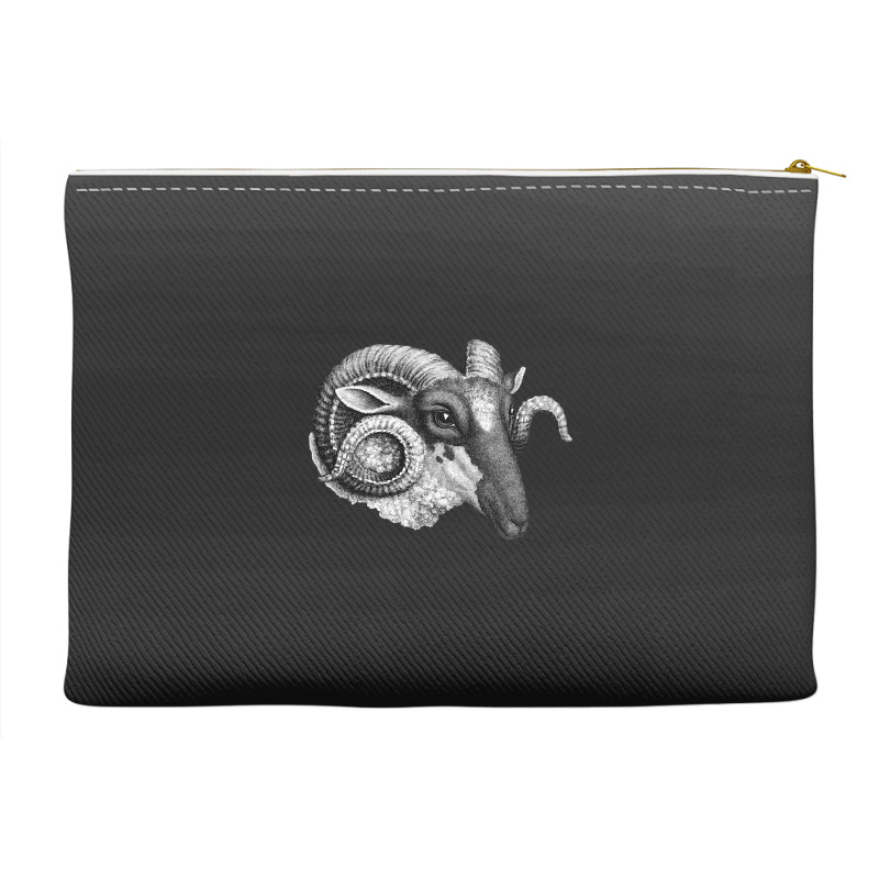 Profile Of A Ram, Profile Of A Ram Art, Profile Of A Ram Vintage, Prof Accessory Pouches | Artistshot