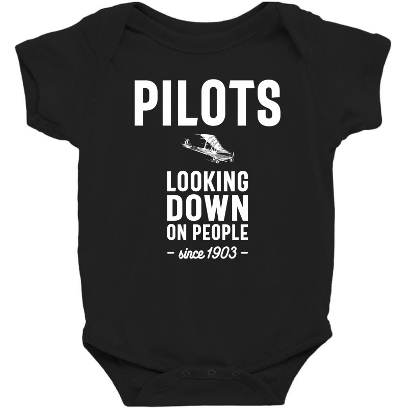 Pilots - Looking Down On People Since 1903 Baby Bodysuit by cidolopez | Artistshot