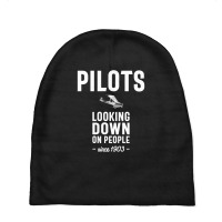 Pilots - Looking Down On People Since 1903 Baby Beanies | Artistshot