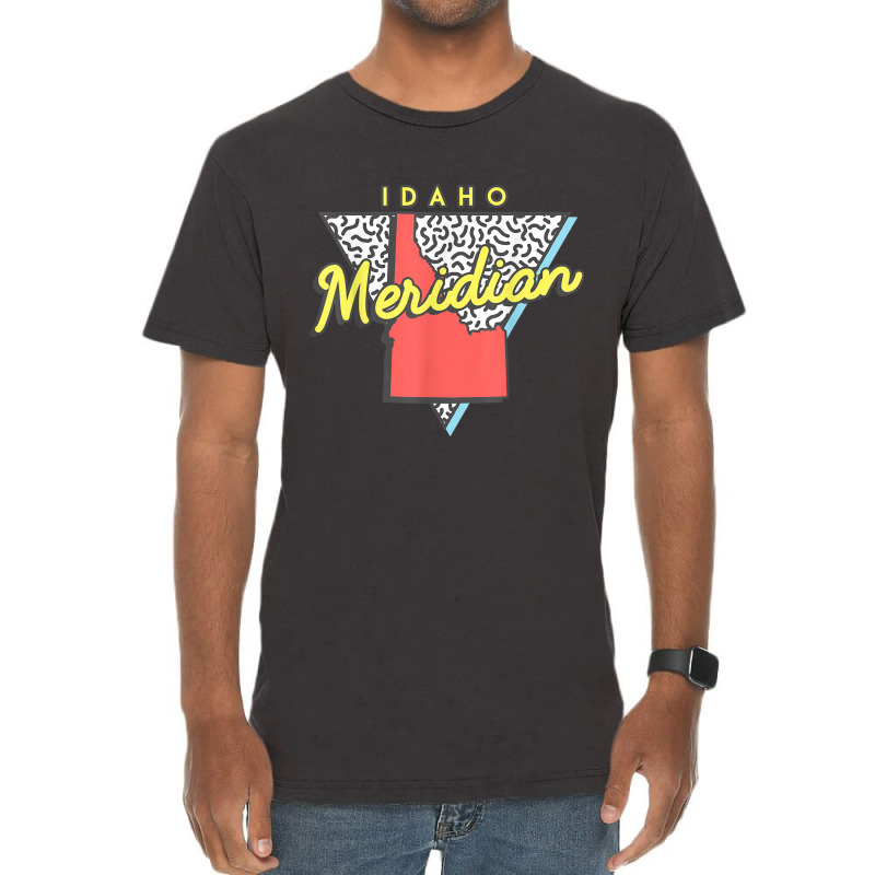 Meridian Idaho T Shirt Retro Id Apparel Souvenir Vintage T-Shirt by cm-arts | Artistshot