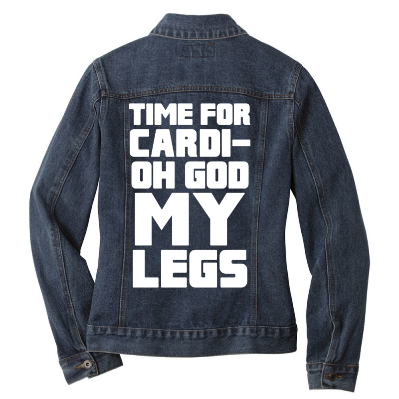 Cardi Oh God My Legs Ladies Denim Jacket by syakirra | Artistshot