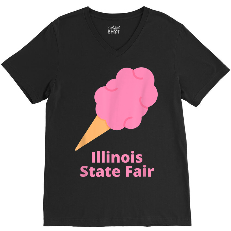 Illinois State Fair Pink Cotton Candy County Fair V-Neck Tee by Uniform | Artistshot