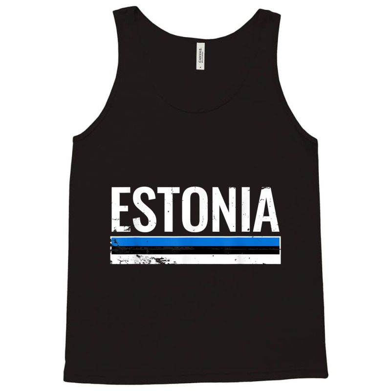 Estonia Proud Estonian Flag T Shirt Tank Top | Artistshot