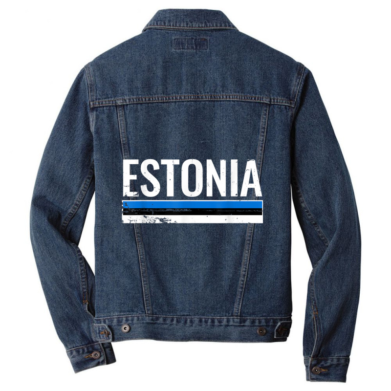 Estonia Proud Estonian Flag T Shirt Men Denim Jacket | Artistshot