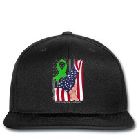 Tissue Donation Awareness Vintage American Flag Green Ribbon Sweatshir Printed Hat | Artistshot