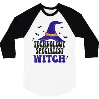 Technology Specialist Witch Halloween Matching Group Costume T Shirt 3/4 Sleeve Shirt | Artistshot