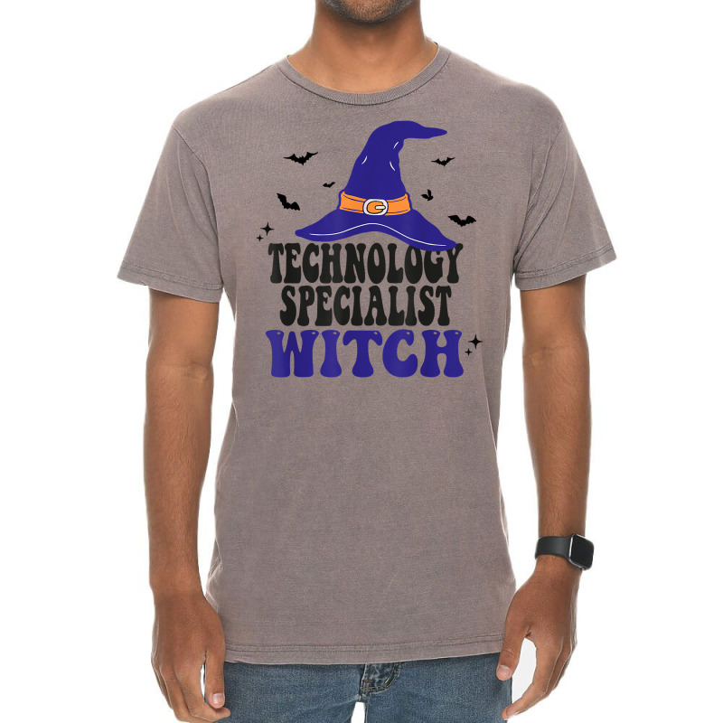 Technology Specialist Witch Halloween Matching Group Costume T Shirt Vintage T-Shirt by cm-arts | Artistshot