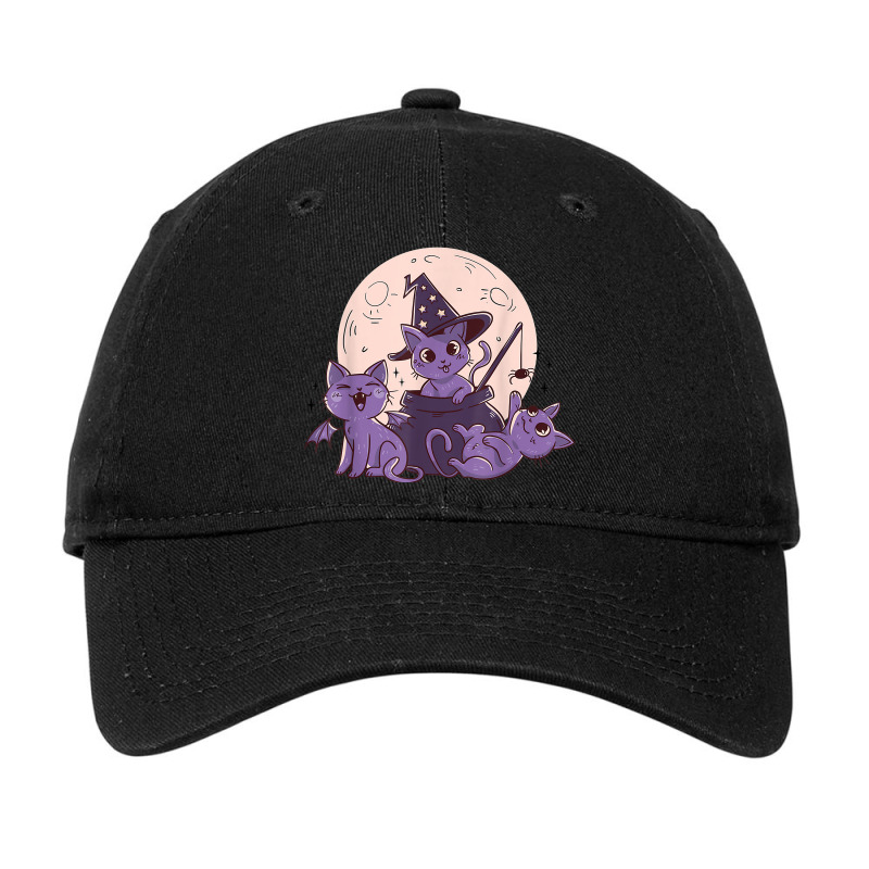 Cat O Ween Cute Halloween Kitten Witches Cats Spiders Scary Adjustable Cap | Artistshot