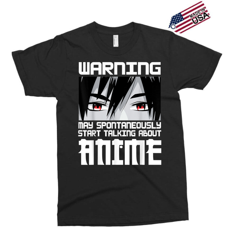 Warning May Spontaneously Start Talking About Anime Boys T Shirt Exclusive T-shirt | Artistshot