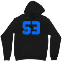 Number #53 Sports Jersey 53rd Anniversary Birthday Unisex Hoodie | Artistshot