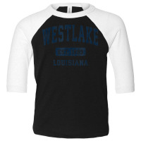 Westlake Louisiana La Vintage Athletic Sports Design Toddler 3/4 Sleeve Tee | Artistshot