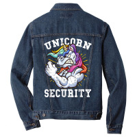 Unicorn Security   Manly Muscular Unicorn Lovers T Shirt Men Denim Jacket | Artistshot