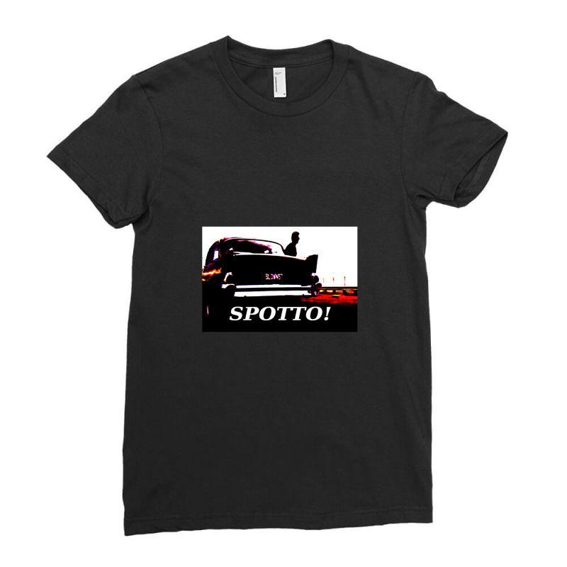 Running On Empty Blown 57 Chev Ladies Fitted T-Shirt by ShawnMochol | Artistshot