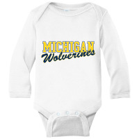 Michigan Long Sleeve Baby Bodysuit | Artistshot