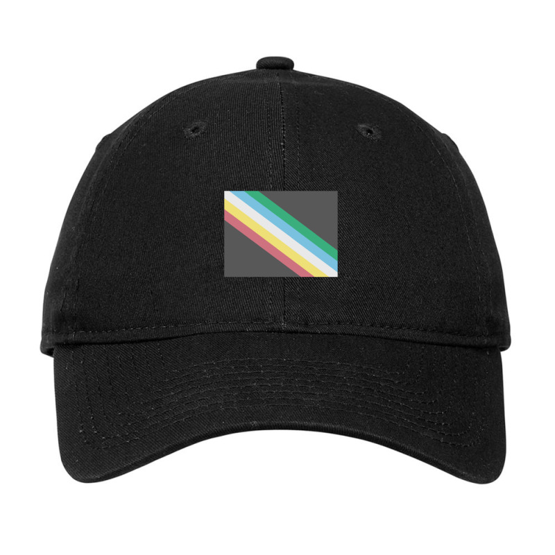 Disability Pride Flag Adjustable Cap by cm-arts | Artistshot