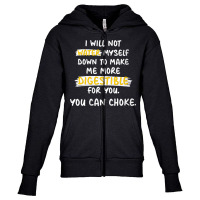 Womens I Will Not Water Myself Down To Make Me More Digestible V Neck Youth Zipper Hoodie | Artistshot