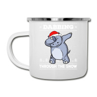 Hippopotamus Dabbing Through The Snow Ugly Christmas Hippopotamus 47 H Camper Cup | Artistshot