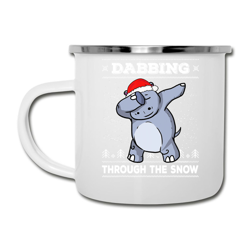 Hippopotamus Dabbing Through The Snow Ugly Christmas Hippopotamus 47 H Camper Cup | Artistshot