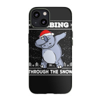 Hippopotamus Dabbing Through The Snow Ugly Christmas Hippopotamus 47 H Iphone 13 Case | Artistshot