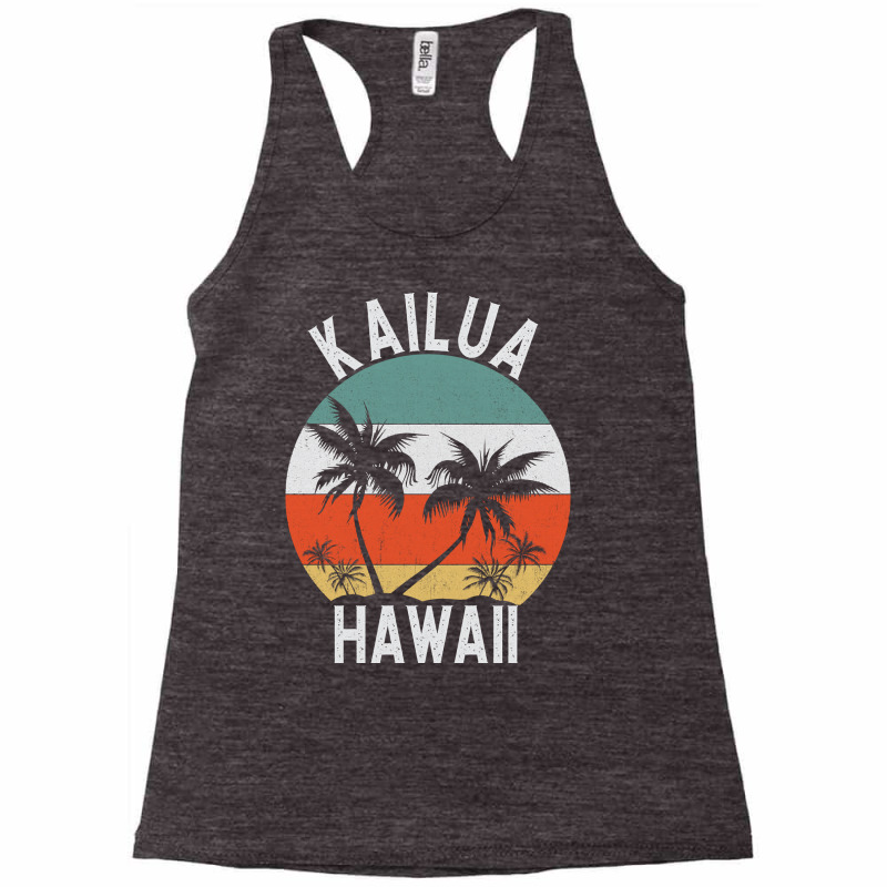 Kailua Shirt Hawaii Retro Oahu Palm Tree Hawaiian Island Sweatshirt Racerback Tank by puetzee | Artistshot