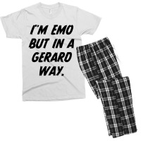 I’m Emo But In Gerard Way Quote Men's T-shirt Pajama Set | Artistshot