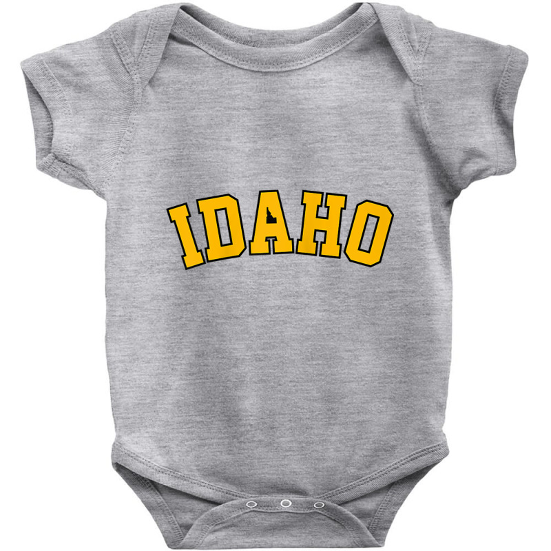 Idaho Baseball Tee, Vandal, College, Potatoe State, Gift Raglan Baseba Baby Bodysuit | Artistshot